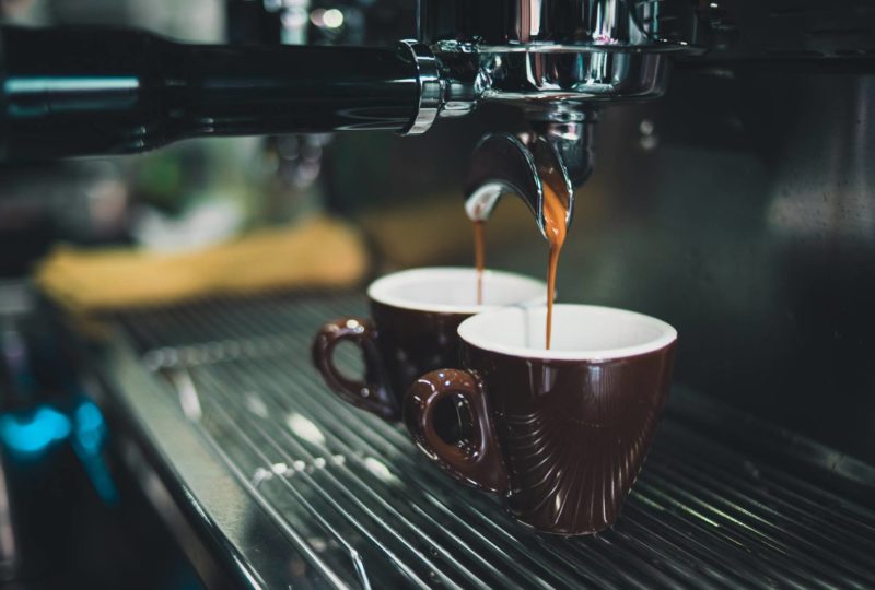 serving coffee